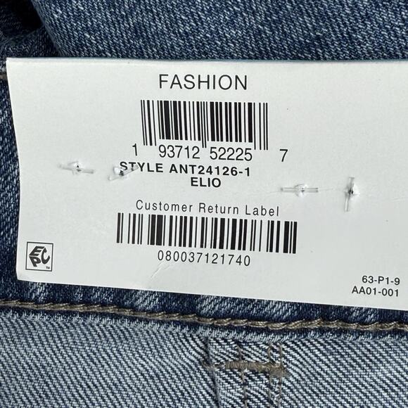 And Now This The Seam Front Wide Leg NEW Jeans Sz 31 Womens M Wash Super Cool - Picture 7 of 9